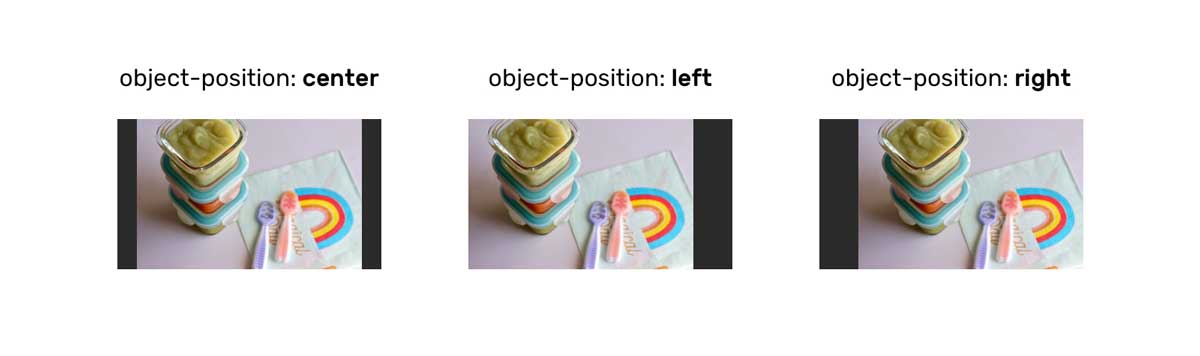 object-position: center, left, right