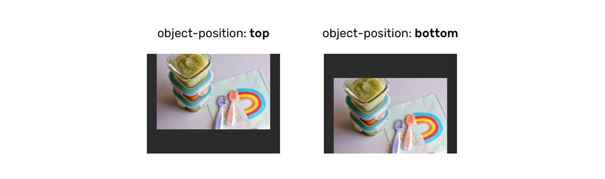 object-position: top и bottom
