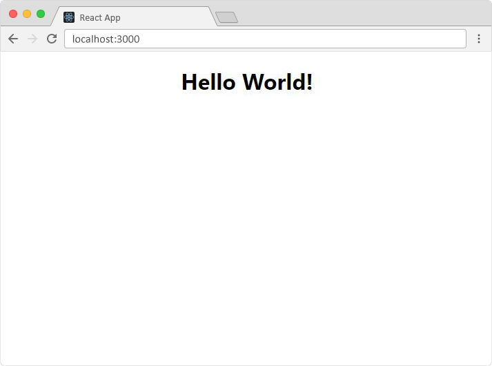 Результат работы React