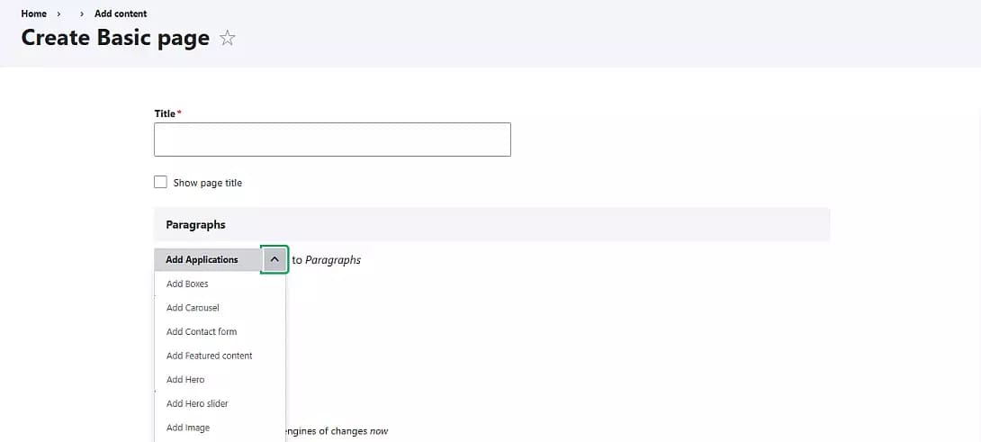 Добавление параграфов Добавление параграфов
