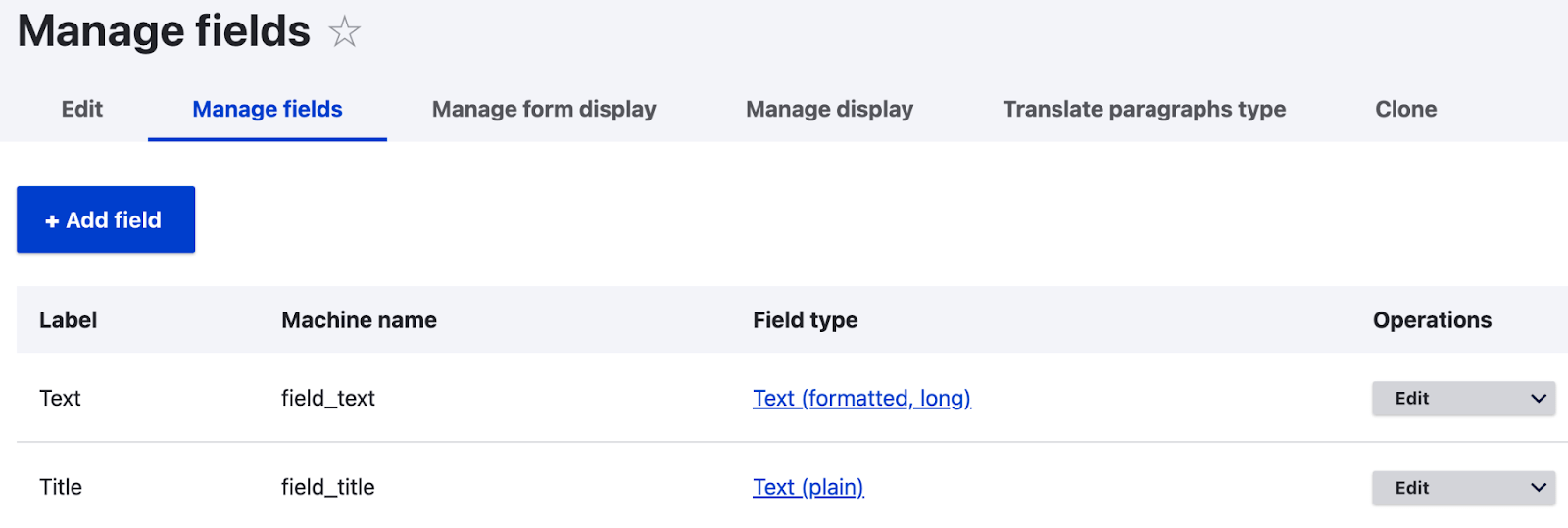 Управление полями параграфа Управление полями параграфа