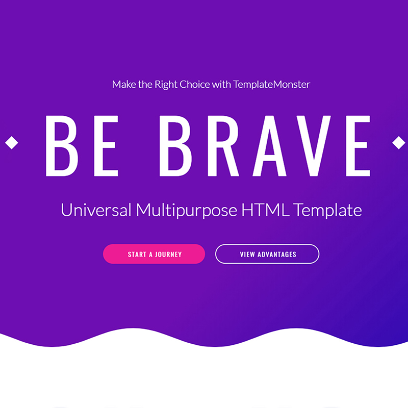Brave Theme - многоцелевой HTML шаблон сайта