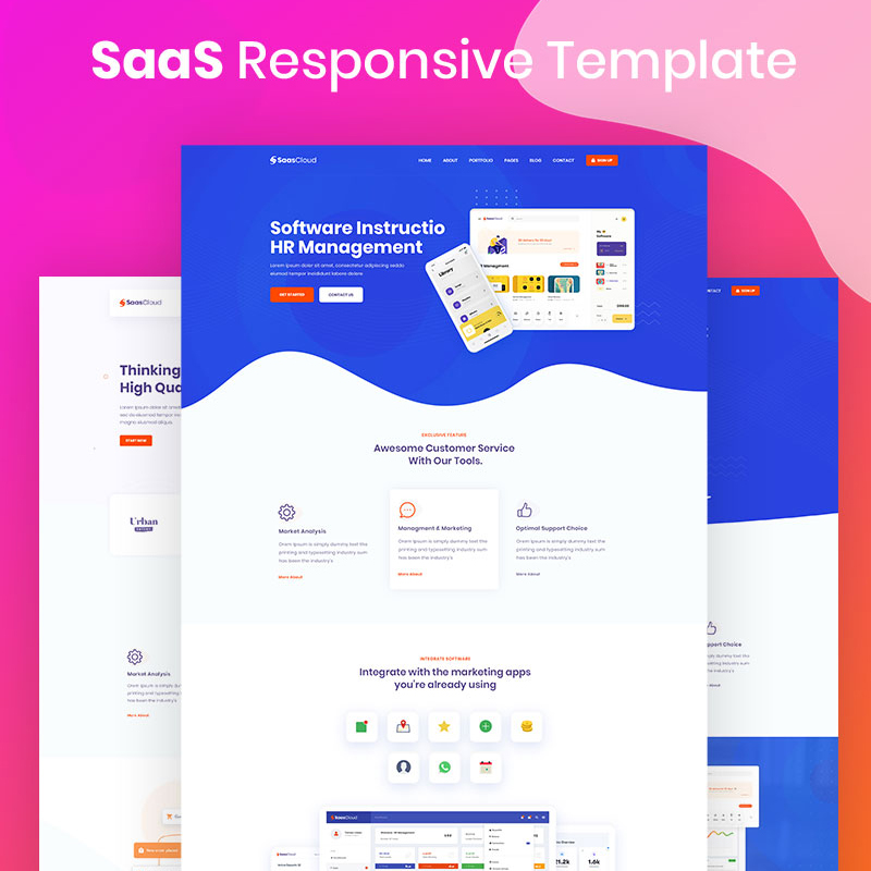 SaasCloud - Saas and AppLanding Responsive